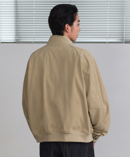 MUSINSA STANDARD（ムシンサスタンダード）の「8W コーデュロイハリントンジャケット [ベージュ]（ブルゾン・メンズ・その他・LARGE/MEDIUM/XX-LARGE/X-LARGE）」の3枚目の写真