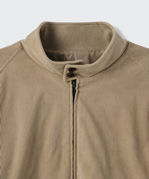 MUSINSA STANDARD（ムシンサスタンダード）の「8W コーデュロイハリントンジャケット [ベージュ]（ブルゾン・メンズ・その他・LARGE/MEDIUM/XX-LARGE/X-LARGE）」の4枚目の写真