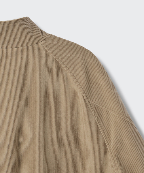 MUSINSA STANDARD（ムシンサスタンダード）の「8W コーデュロイハリントンジャケット [ベージュ]（ブルゾン・メンズ・その他・LARGE/MEDIUM/XX-LARGE/X-LARGE）」の5枚目の写真
