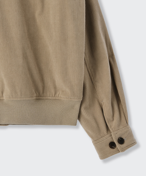 MUSINSA STANDARD（ムシンサスタンダード）の「8W コーデュロイハリントンジャケット [ベージュ]（ブルゾン・メンズ・その他・LARGE/MEDIUM/XX-LARGE/X-LARGE）」の8枚目の写真