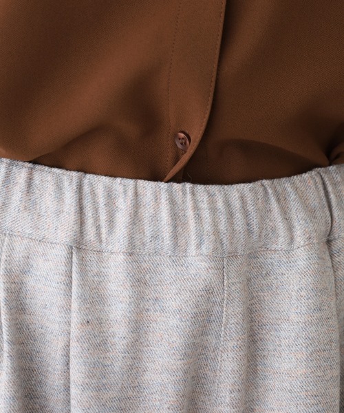 ubasoku（ウバソク）の「ubasoku ウール混裾ﾋﾟﾝﾀｯｸﾜｲﾄﾞｼﾙｴｯﾄﾊﾟﾝﾂ（その他パンツ・レディース・チャコールグレー/シルバーグレー・FREE）」の14枚目の写真