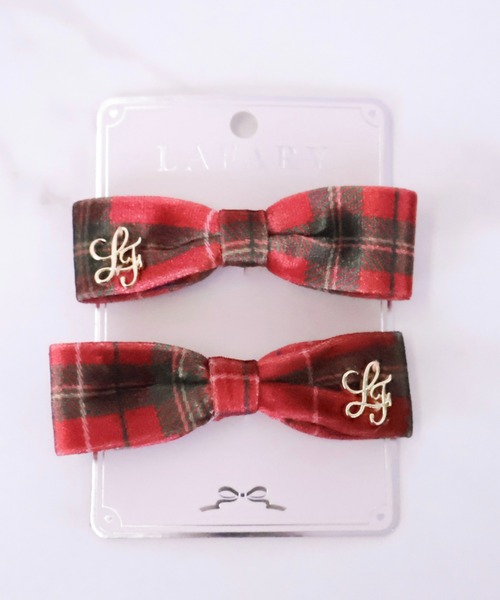 LAFARY（ラファリー）の「ベロアスリムリボン（バレッタ/ヘアクリップ・レディース・レッド系その他/ブラック/その他1/その他・FREE）」の4枚目の写真
