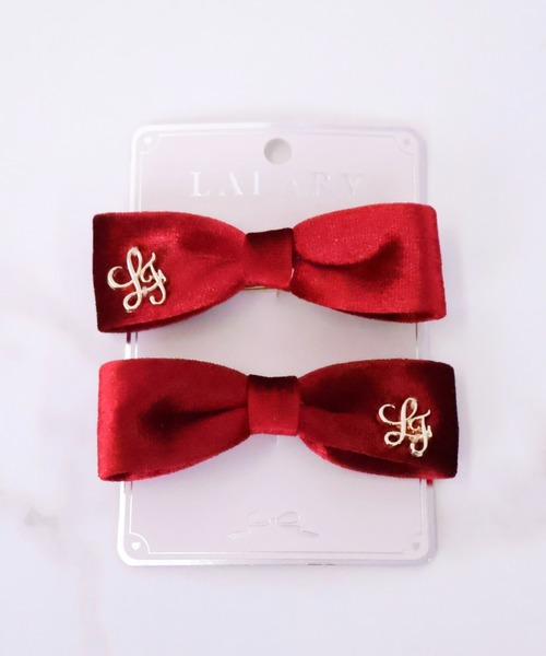 LAFARY（ラファリー）の「ベロアスリムリボン（バレッタ/ヘアクリップ・レディース・レッド系その他/ブラック/その他1/その他・FREE）」の3枚目の写真