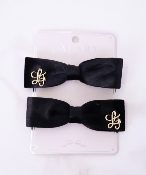 LAFARY（ラファリー）の「ベロアスリムリボン（バレッタ/ヘアクリップ・レディース・レッド系その他/ブラック/その他1/その他・FREE）」の2枚目の写真