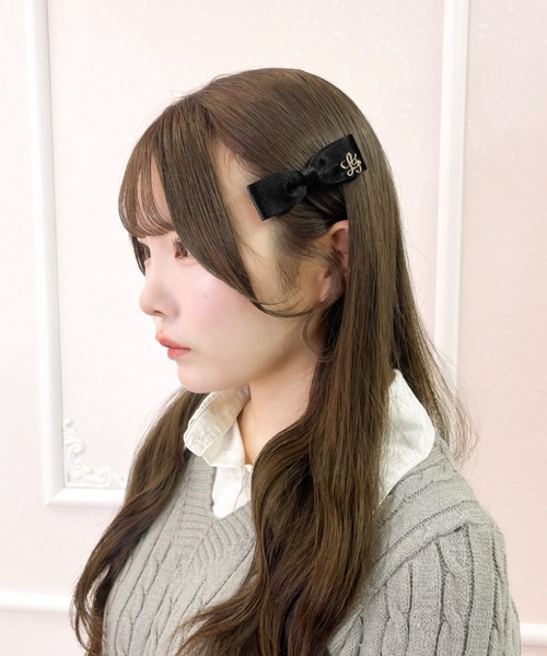 LAFARY（ラファリー）の「ベロアスリムリボン（バレッタ/ヘアクリップ・レディース・レッド系その他/ブラック/その他1/その他・FREE）」の11枚目の写真