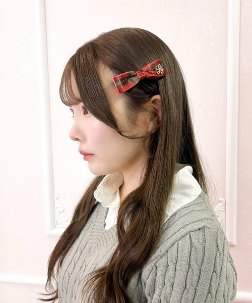 LAFARY（ラファリー）の「ベロアスリムリボン（バレッタ/ヘアクリップ・レディース・レッド系その他/ブラック/その他1/その他・FREE）」の5枚目の写真