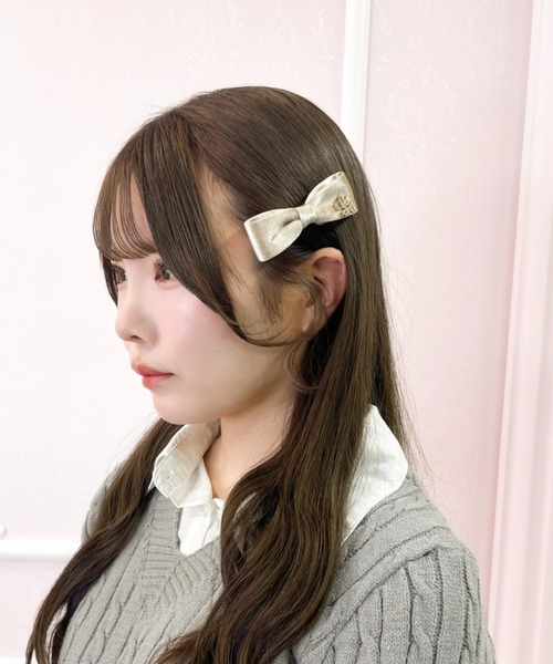 LAFARY（ラファリー）の「ベロアスリムリボン（バレッタ/ヘアクリップ・レディース・レッド系その他/ブラック/その他1/その他・FREE）」の13枚目の写真