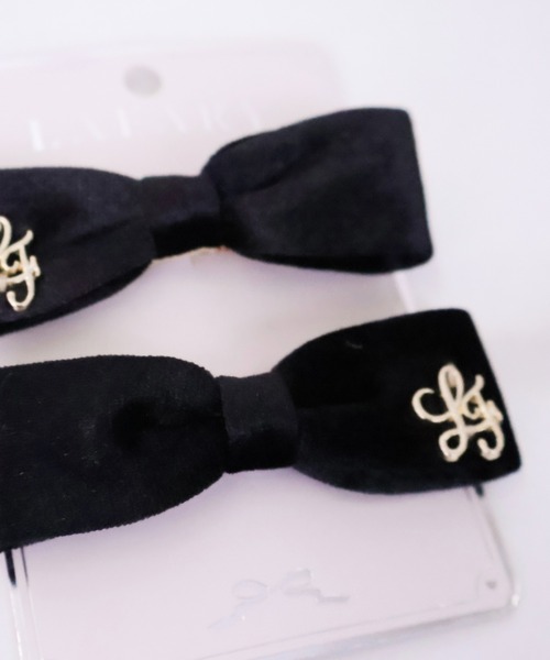 LAFARY（ラファリー）の「ベロアスリムリボン（バレッタ/ヘアクリップ・レディース・レッド系その他/ブラック/その他1/その他・FREE）」の6枚目の写真