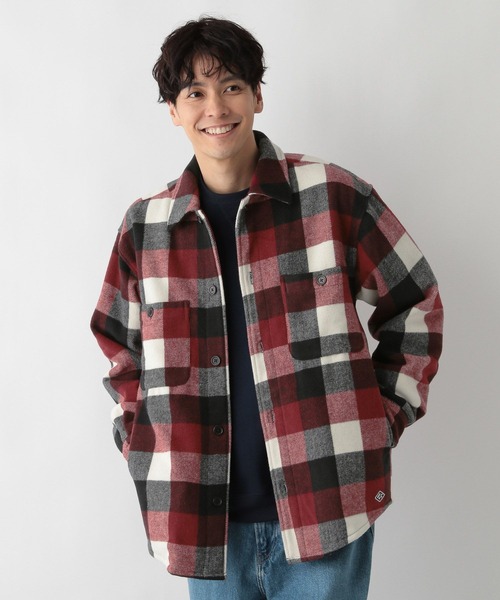 FOUND GOOD（ファウンドグッド）の「CPOチェックシャツ（シャツ/ブラウス・メンズ・レッド系/グレー系5・S/M/L/XL）」の9枚目の写真