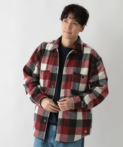 FOUND GOOD（ファウンドグッド）の「CPOチェックシャツ（シャツ/ブラウス・メンズ・レッド系/グレー系5・S/M/L/XL）」の11枚目の写真