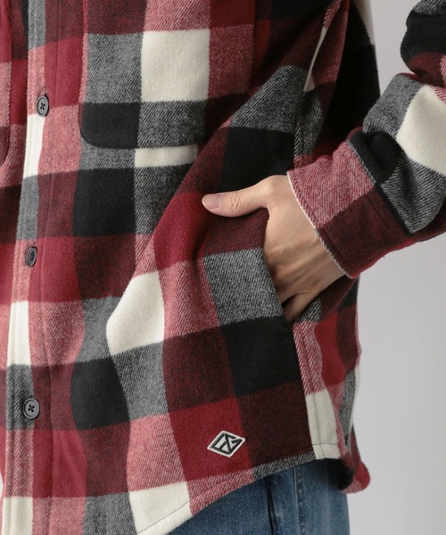 FOUND GOOD（ファウンドグッド）の「CPOチェックシャツ（シャツ/ブラウス・メンズ・レッド系/グレー系5・S/M/L/XL）」の19枚目の写真