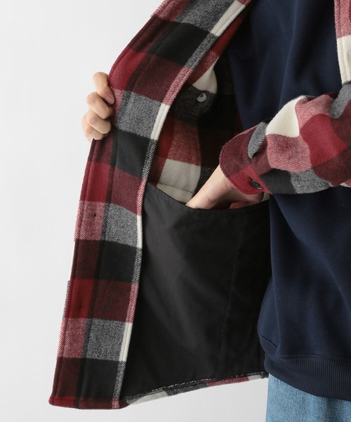 FOUND GOOD（ファウンドグッド）の「CPOチェックシャツ（シャツ/ブラウス・メンズ・レッド系/グレー系5・S/M/L/XL）」の20枚目の写真