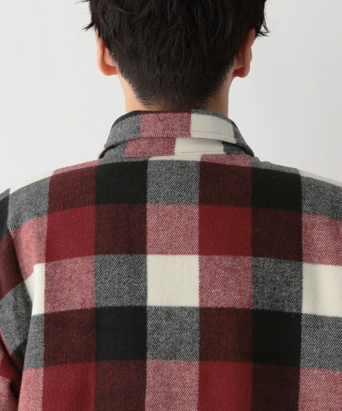 FOUND GOOD（ファウンドグッド）の「CPOチェックシャツ（シャツ/ブラウス・メンズ・レッド系/グレー系5・S/M/L/XL）」の21枚目の写真