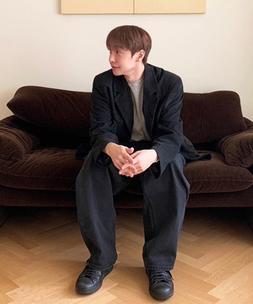 NOWLE（ノウル）の「【NOWLE】ルーズシルエット スエード テーラード ジャケット（テーラードジャケット・メンズ・ブラウン/ブラック・MEDIUM/X-LARGE/LARGE）」の10枚目の写真