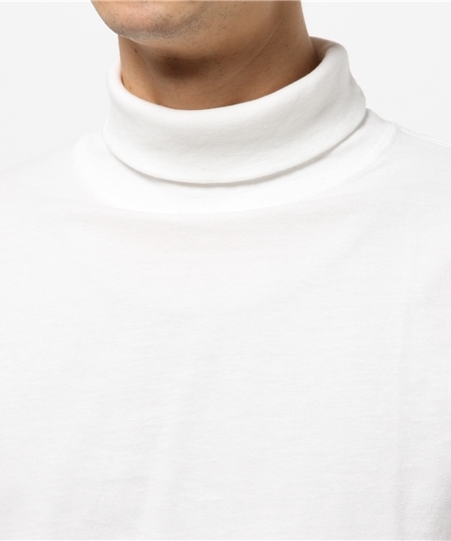 OUTLET(アウトレット)の「【CIAOPANIC TYPY】インナータートルネックTee(Tシャツ/カットソー・メンズ・ホワイト/ネイビー/グレー・MEDIUM/LARGE/SMALL)」の4枚目の写真