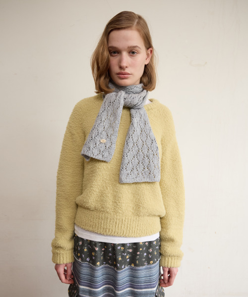 FUN FROM FUN(ファンフロムファン)の「FLUFFY KNIT PULLOVER, MOS GREEN(ニット/セーター・レディース・その他・OS)」の1枚目の写真
