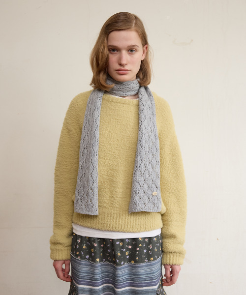 FUN FROM FUN(ファンフロムファン)の「FLUFFY KNIT PULLOVER, MOS GREEN(ニット/セーター・レディース・その他・OS)」の3枚目の写真