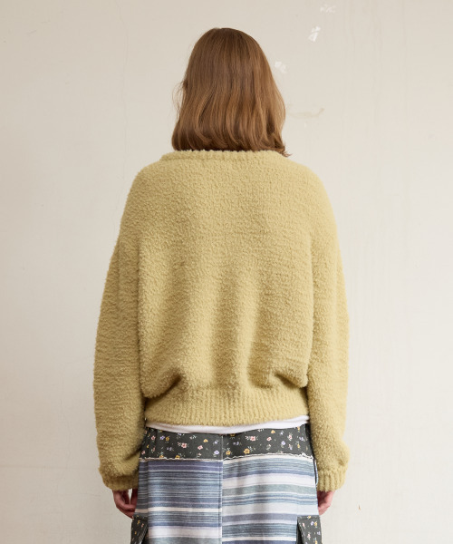 FUN FROM FUN(ファンフロムファン)の「FLUFFY KNIT PULLOVER, MOS GREEN(ニット/セーター・レディース・その他・OS)」の5枚目の写真