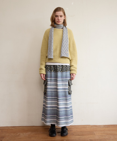 FUN FROM FUN(ファンフロムファン)の「FLUFFY KNIT PULLOVER, MOS GREEN(ニット/セーター・レディース・その他・OS)」の6枚目の写真