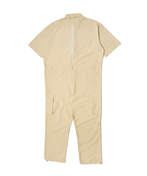 DOUBLE JD(ダブルジェイディー)の「ジッパージャンプスーツ(ベージュ)(つなぎ/オールインワン・レディース・その他・LARGE/MEDIUM/X-LARGE)」の2枚目の写真