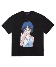 LAUGHER（ラファー）の「Jiyoung T-shirt - Black（Tシャツ/カットソー）」
