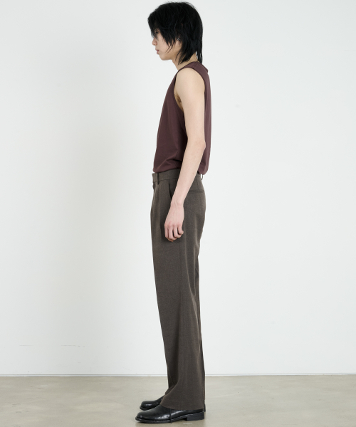 DUSTYWHITE(ダスティーホワイト)の「ブラウンコットンスリーブレストップ(Tシャツ/カットソー・メンズ・その他・LARGE/MEDIUM)」の4枚目の写真