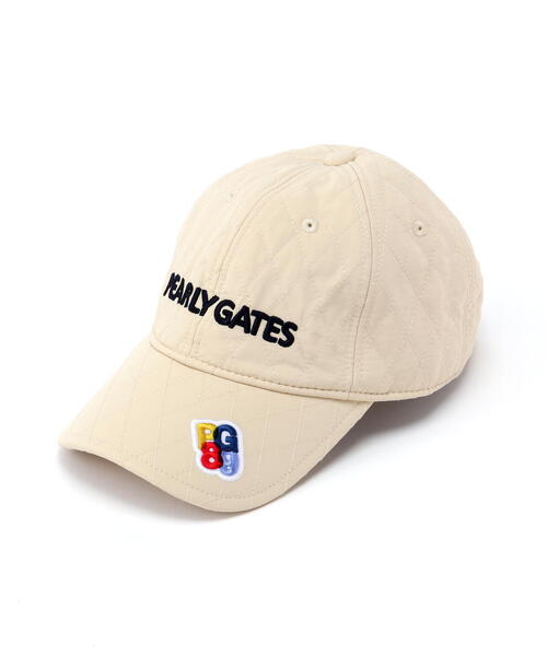 PEARLY GATES(パーリーゲイツ)の「キルティング2WAY CAP(キャップ・メンズ・ベージュ/ネイビー・FREE)」の7枚目の写真