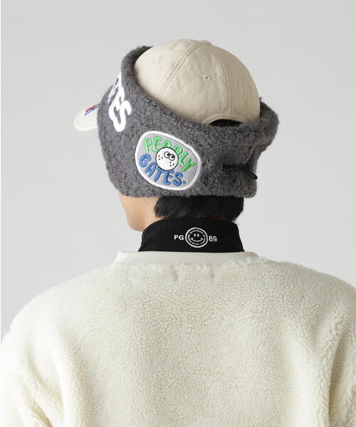 PEARLY GATES(パーリーゲイツ)の「キルティング2WAY CAP(キャップ・メンズ・ベージュ/ネイビー・FREE)」の12枚目の写真