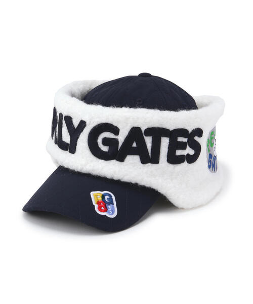 PEARLY GATES(パーリーゲイツ)の「キルティング2WAY CAP(キャップ・メンズ・ベージュ/ネイビー・FREE)」の1枚目の写真