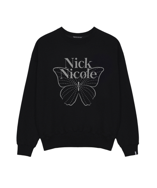 NICK&NICOLE(ニックアンドニコール)の「BUTTERFLY SIGNATURE SWEATSHIRT_BLACK SILVER(スウェット・レディース・その他・FREE)」の5枚目の写真