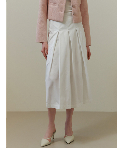 RE_L(リエル)の「Chou pleats skirt (white)(スカート・レディース・その他・MEDIUM)」の4枚目の写真