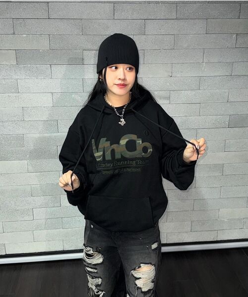VENHIT(ベンヒット)の「MRT カモアプリケフードパーカー(パーカー・レディース・ブラック・LARGE/X-LARGE/2XL/MEDIUM)」の3枚目の写真