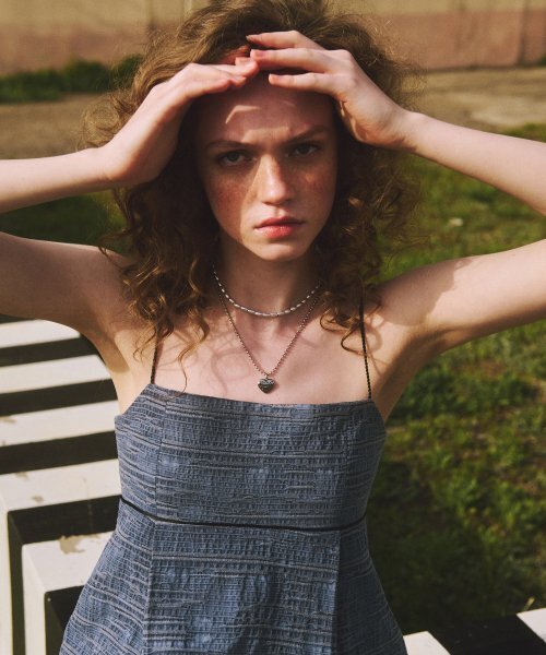 ETMON(エトモン)の「Linen Sleeveless Blouse, Blue(シャツ/ブラウス・レディース・その他・FREE)」の6枚目の写真