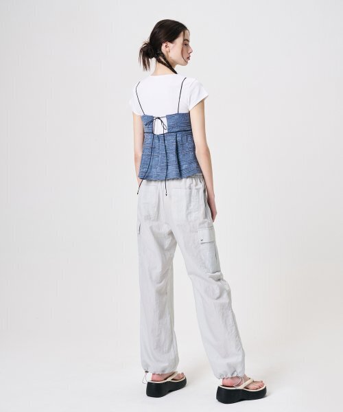 ETMON(エトモン)の「Linen Sleeveless Blouse, Blue(シャツ/ブラウス・レディース・その他・FREE)」の4枚目の写真