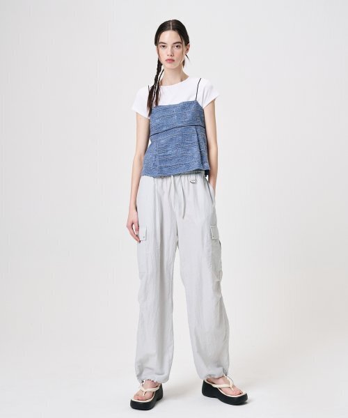 ETMON(エトモン)の「Linen Sleeveless Blouse, Blue(シャツ/ブラウス・レディース・その他・FREE)」の2枚目の写真