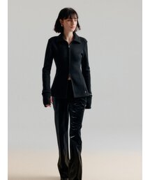 SAGE（セージ）の「フェイクレザーセミブーツカットパンツ - ブラック（その他パンツ）」