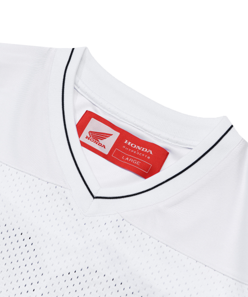 PHYPS MOTORCYCLE(フィップスモーターサイクル)の「Original Wing logo Mesh T-shirt White(Tシャツ/カットソー・レディース・その他・SMALL/MEDIUM/LARGE/X-LARGE)」の4枚目の写真