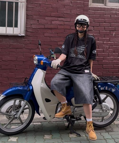 PHYPS MOTORCYCLE(フィップスモーターサイクル)の「Original Wing logo Mesh T-shirt White(Tシャツ/カットソー・レディース・その他・SMALL/MEDIUM/LARGE/X-LARGE)」の14枚目の写真