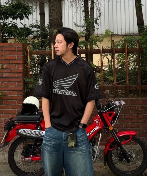 PHYPS MOTORCYCLE(フィップスモーターサイクル)の「Original Wing logo Mesh T-shirt White(Tシャツ/カットソー・レディース・その他・SMALL/MEDIUM/LARGE/X-LARGE)」の15枚目の写真