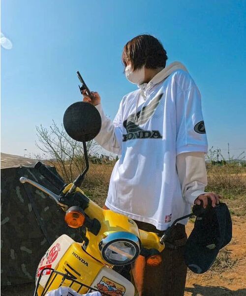 PHYPS MOTORCYCLE(フィップスモーターサイクル)の「Original Wing logo Mesh T-shirt White(Tシャツ/カットソー・レディース・その他・SMALL/MEDIUM/LARGE/X-LARGE)」の17枚目の写真