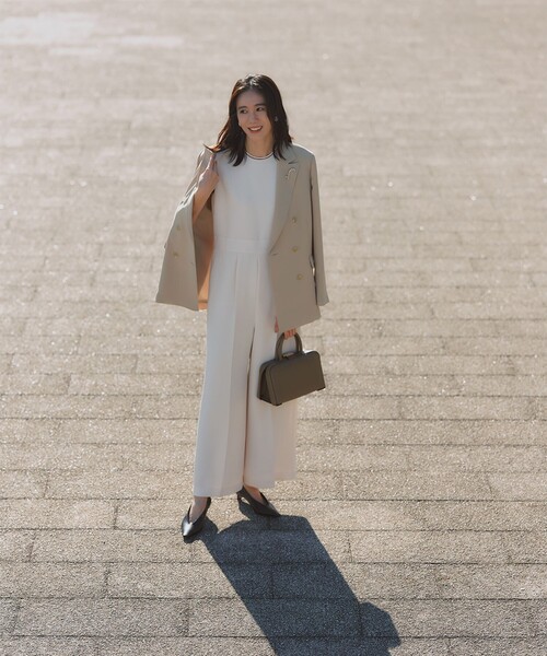 Demi-Luxe BEAMS（デミルクス ビームス）の「【6/11値下げ】ソフト ボクシー ジャケット＊/オフィスカジュアル・セレモニー（テーラードジャケット・レディース・ベージュ/ネイビー・36/38）」の18枚目の写真