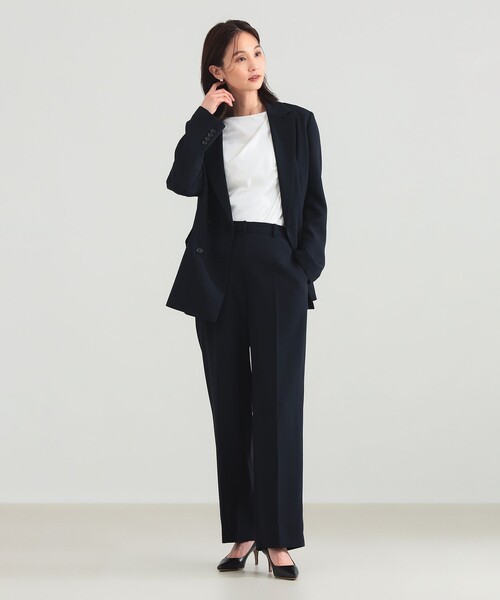 Demi-Luxe BEAMS（デミルクス ビームス）の「【セレモニー・フォーマル】ソフト ボクシー ジャケット＊（テーラードジャケット・レディース・ベージュ/ネイビー・36/38）」の8枚目の写真