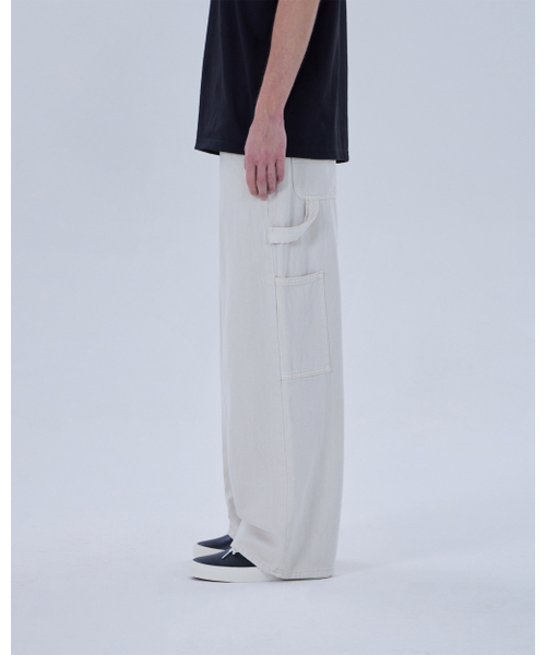 DYSFUNCT(ディスファンクト)の「KEY RING COTTON PANTS(IVORY)(デニムパンツ・メンズ・その他・SMALL/MEDIUM/LARGE/X-SMALL/X-LARGE)」の4枚目の写真