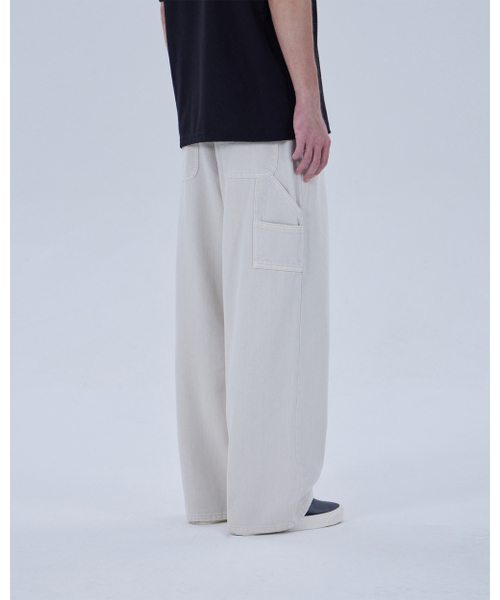 DYSFUNCT(ディスファンクト)の「KEY RING COTTON PANTS(IVORY)(デニムパンツ・メンズ・その他・SMALL/MEDIUM/LARGE/X-SMALL/X-LARGE)」の5枚目の写真