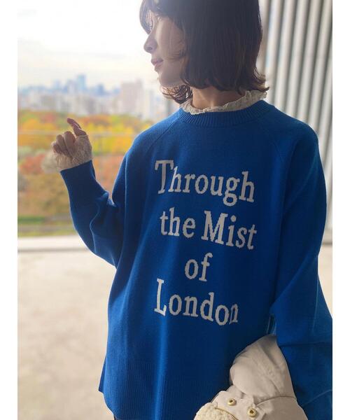 Samansa Mos2 blue(サマンサモスモスブルー)の「衿袖チュールハイネックプルオーバー(Tシャツ/カットソー・レディース・チャコールグレー/オフホワイト/キナリ・F)」の21枚目の写真