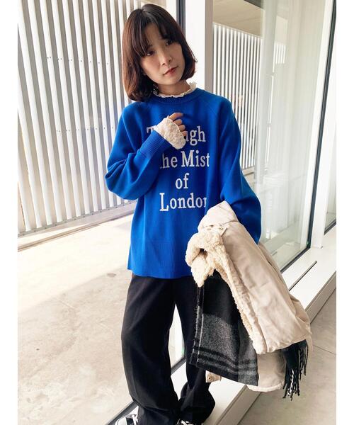 セール】衿袖チュールハイネックプルオーバー（Tシャツ/カットソー