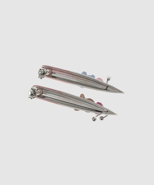 D'heygere（ディヘラ）の「Kawaii Stiletto Nail Earrings（ピアス（両耳用）・メンズ・シルバー系その他・ONE SIZE）」の3枚目の写真