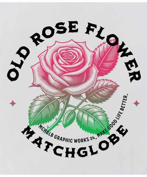 MATCHGLOBE(マッチグローブ)の「ローズサークルクロップティー(ホワイト)(Tシャツ/カットソー・レディース・その他・FREE)」の4枚目の写真