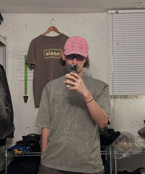 WANGGWAN(ワングァン)の「エッチドクロスウォッシングTシャツ(グレー)(Tシャツ/カットソー・メンズ・その他・LARGE/MEDIUM/SMALL)」の9枚目の写真