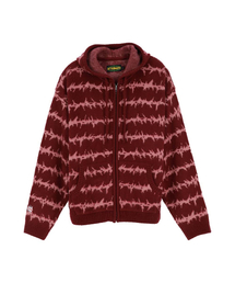 AFTERMATH（アフターマス）の「MOHAIR KNIT ZIP HOODIE RED（ニット/セーター）」